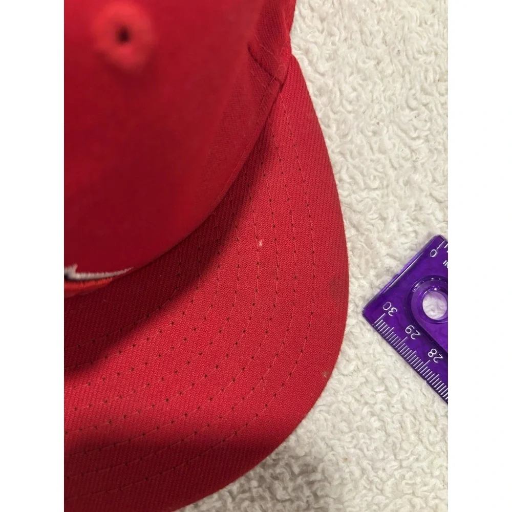 Los Angeles Angels Hat Cap Fitted Boys 6‎ 3/8 Red MLB Baseball 59FIFTY New Era